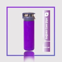 550 ml Kişiselleştirilebilir Pratik Kapaklı Cam Suluk